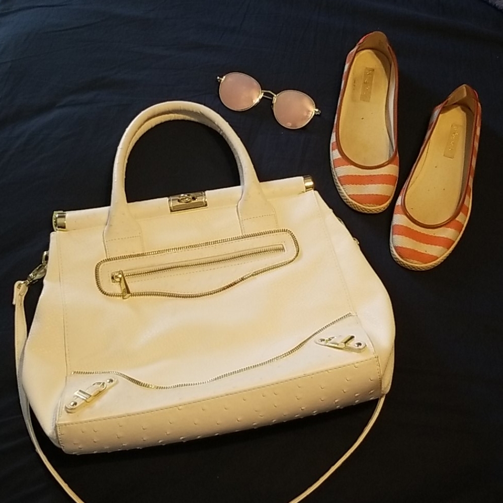 Olivia + Joy White Bag